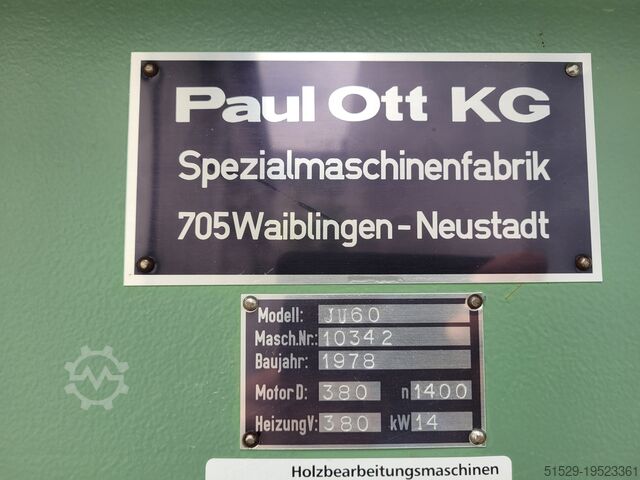 Furnierpresse OTT JU60