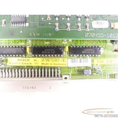 Component Bosch CNC CP /MEM 5 / G107 / 913572 CPU Modul Karte