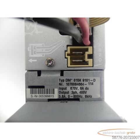 Component Bosch DM 015K 9101-D Antriebsmodul Nr: 1070084664-114 SN: 005399815