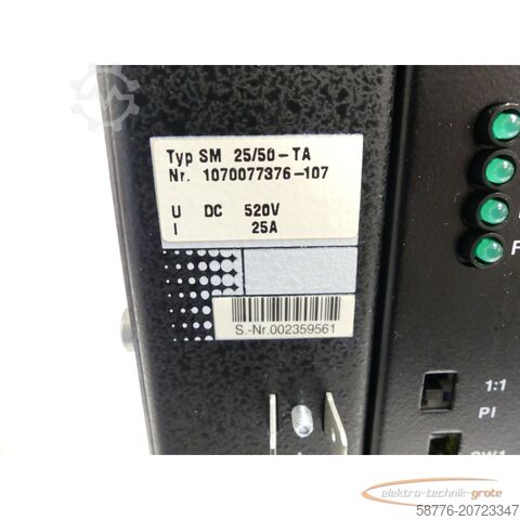 Component Bosch SM 25/50-TA Servomodul 1070077376-107 SN: 002359561