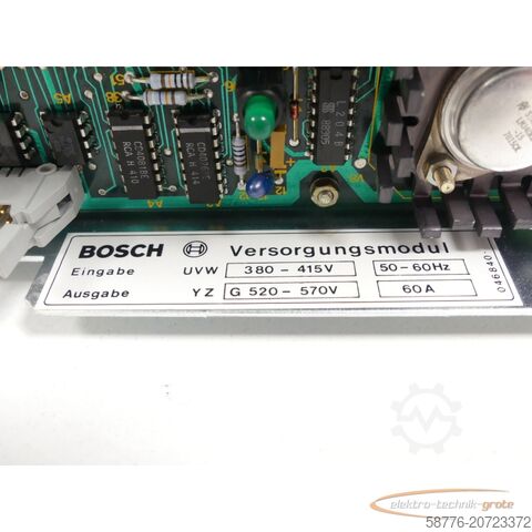 Component Bosch VM 60 / 150 Versorgungsmodul 1070046009-112 SN:275136
