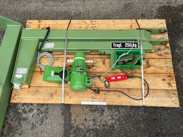 Säulenschwenkkran Kettenzug Knickarm IBB Stahl 250 Kg