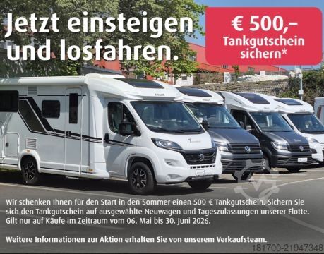 Semi-integrated camper Weinsberg CaraCompact 600 MF EDITION [PEPPER] TraumMobil*Gasflaschenauszug*