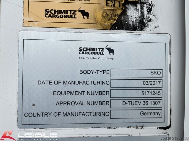 Kühlauflieger SCHMITZ CARGOBULL SKO/24L*Doppelstock*Blumenbreit*Liftachse*
