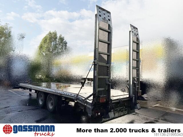 Low loader trailer Müller-Mitteltal ETUE-TA-R 11.9, Verzinkt, Top Zustand!