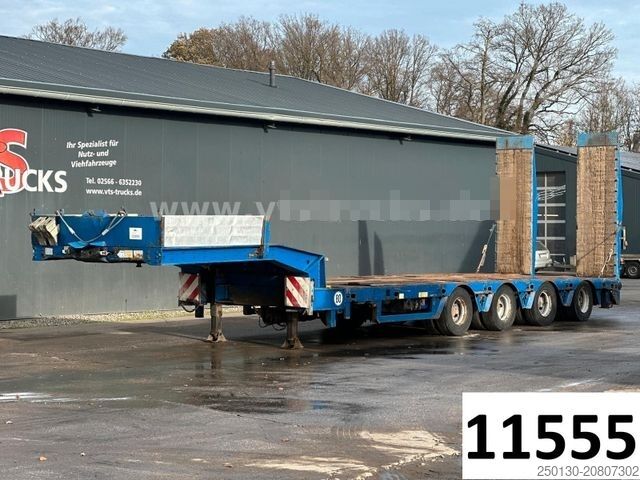 Low loader semitrailer FAYMONVILLE STN-4AUM 4.Achs Tieflader, Ausziehbar,Lenkachse