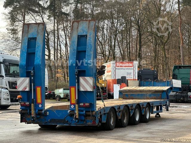 Low loader semitrailer FAYMONVILLE STN-4AUM 4.Achs Tieflader, Ausziehbar,Lenkachse