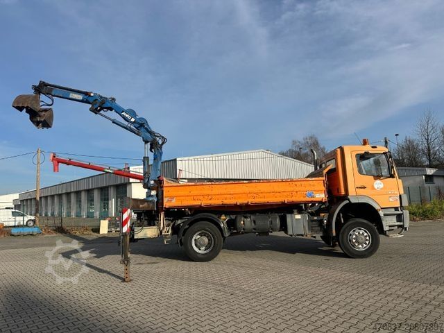 Kipper LKW MERCEDES-BENZ Atego 1828 BB 4x4 / MKG 140 + Funk