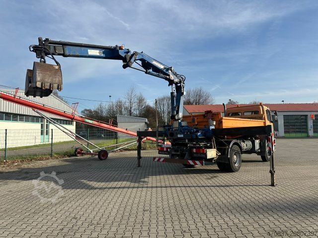 Kipper LKW MERCEDES-BENZ Atego 1828 BB 4x4 / MKG 140 + Funk