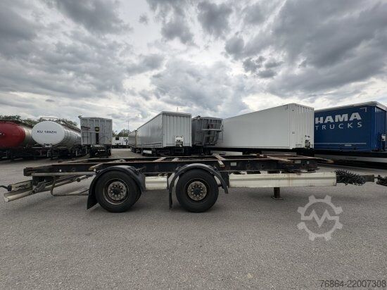 Swap chassis trailer KRONE ZZ/DC07 TANDEM-LAFETTE, STANDARD,   BPW-ACHSEN, HECKABSTüTZUNG