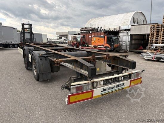 Swap chassis trailer KRONE ZZ/DC07 TANDEM-LAFETTE, STANDARD,   BPW-ACHSEN, HECKABSTüTZUNG