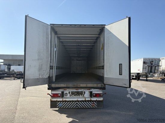 Low loader semitrailer SCHMITZ SCB S3B KüHLAUFLIEGER, CARRIER MAXIMA 1300,  LIFTACHSE