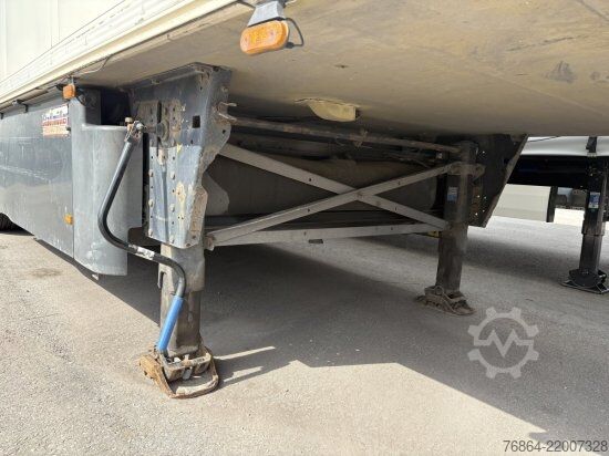 Low loader semitrailer SCHMITZ SCB S3B KüHLAUFLIEGER, CARRIER MAXIMA 1300,  LIFTACHSE