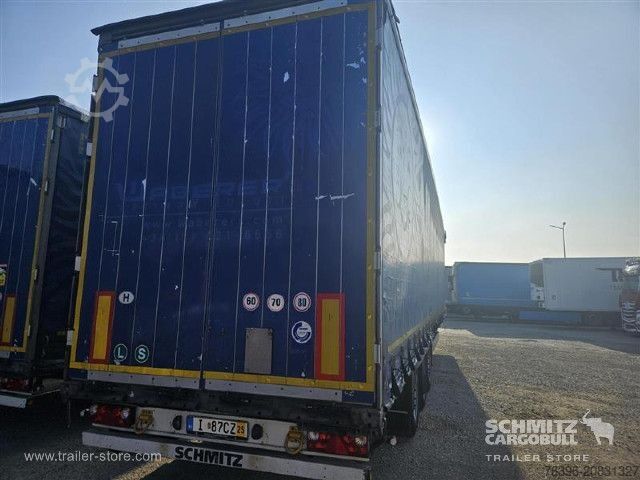 Auflieger mit Pritsche & Plane Schmitz Cargobull Semitrailer Curtainsider Mega