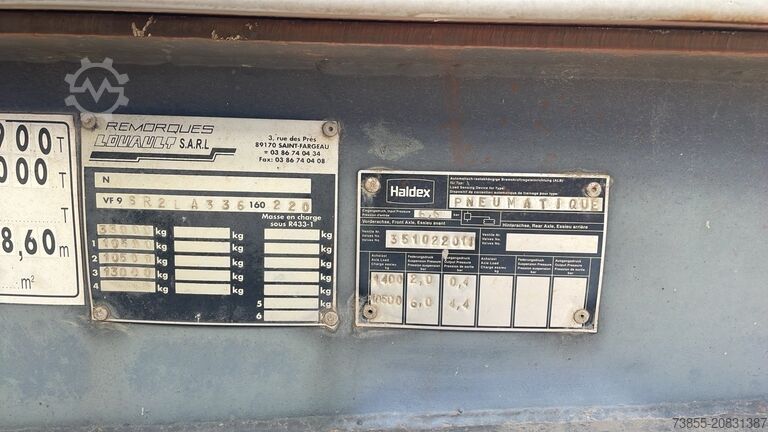 Kippauflieger Louault VF9 Steel Trailer