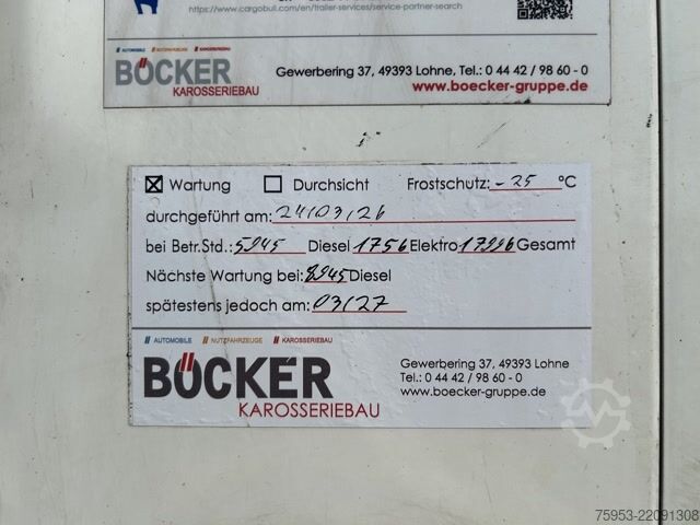 Reefer semitrailer Schmitz Cargobull SKO 24 Rohrbahn Carrier Vector HE19