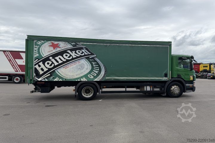 Flatbed truck with tarp Scania P340 LB 4x2 Plane/HB / Swiss-Vehicle