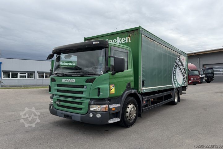 Flatbed truck with tarp Scania P340 LB 4x2 Plane/HB / Swiss-Vehicle