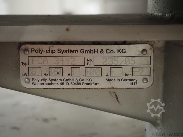Vemag Füllmaschine mit Clipmaschine Vemag, Poly-Clip HP 12E, FCA 3442
