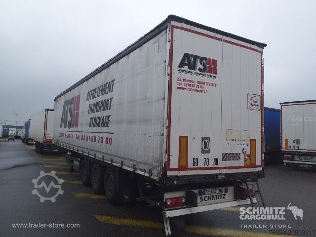 Open semitrailer with tarp Schmitz Cargobull Semitrailer Curtainsider Coil