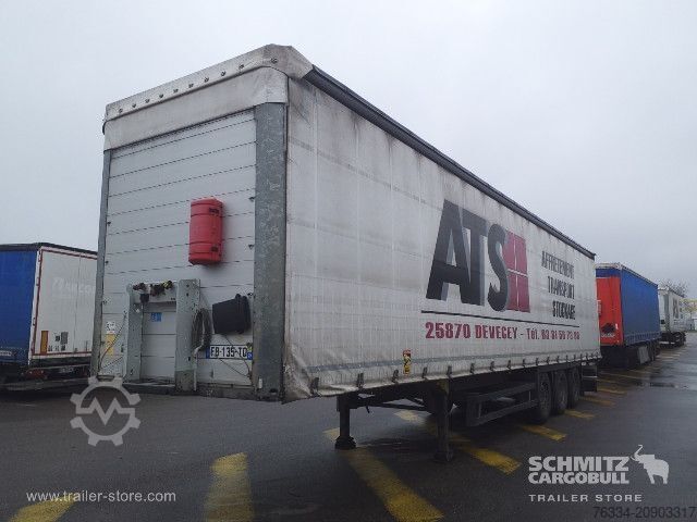 Open semitrailer with tarp Schmitz Cargobull Semitrailer Curtainsider Coil
