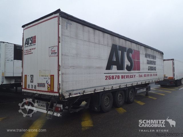 Open semitrailer with tarp Schmitz Cargobull Semitrailer Curtainsider Coil