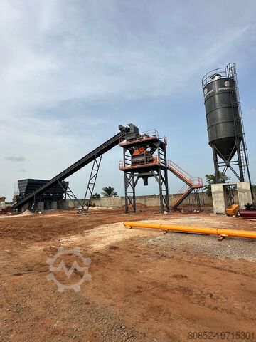 Concrete mixing plant Polygonmach PSC100 100m3/hour fixed concrete plant