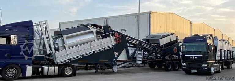 Concrete mixing plant Polygonmach PMC-120   120m3 hour mobile concrete batching p...