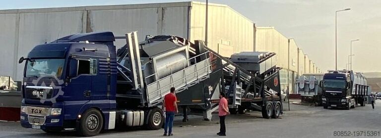 Concrete mixing plant Polygonmach PMC-120   120m3 hour mobile concrete batching p...