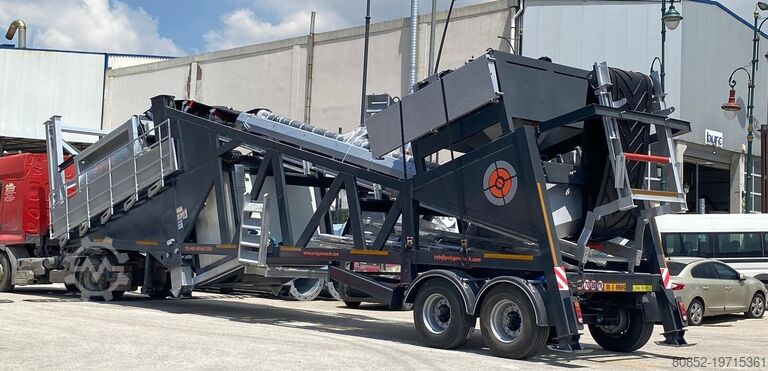 Concrete mixing plant Polygonmach PMC-120   120m3 hour mobile concrete batching p...