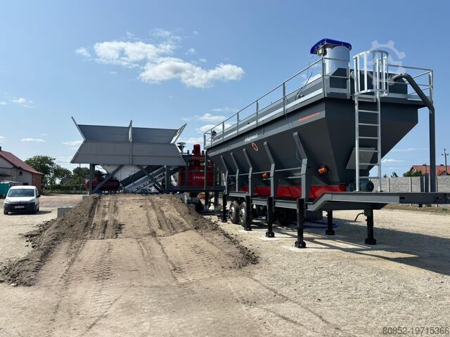 Concrete mixing plant Polygonmach 60m3/h small site type batching plant