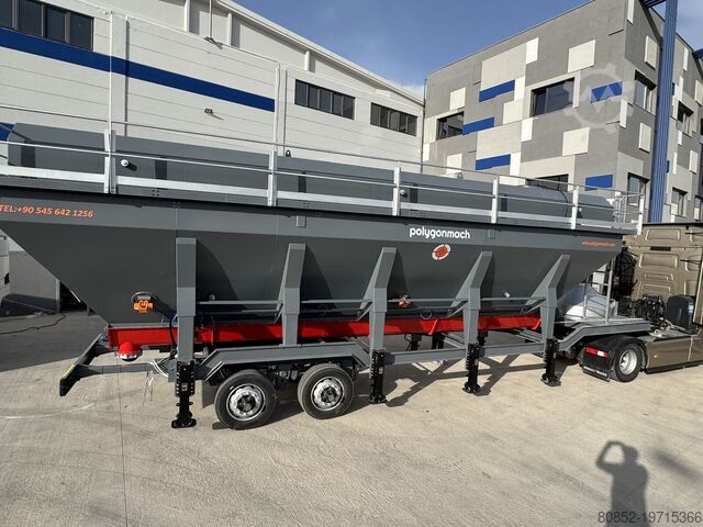 Concrete mixing plant Polygonmach 60m3/h small site type batching plant
