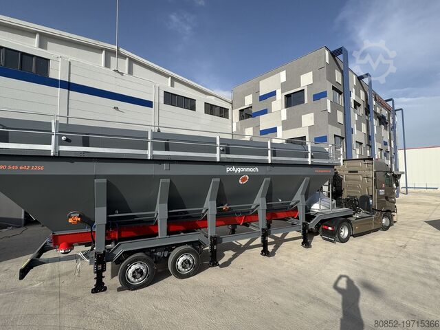 Concrete mixing plant Polygonmach 60m3/h small site type batching plant