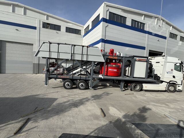 Concrete mixing plant Polygonmach 60m3/h small site type batching plant