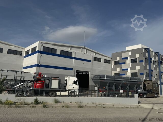 Concrete mixing plant Polygonmach 60m3/h small site type batching plant