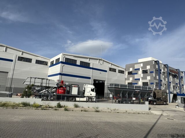 Concrete mixing plant Polygonmach 60m3/h small site type batching plant