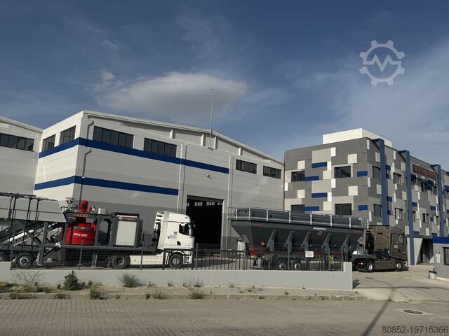 Concrete mixing plant Polygonmach 60m3/h small site type batching plant