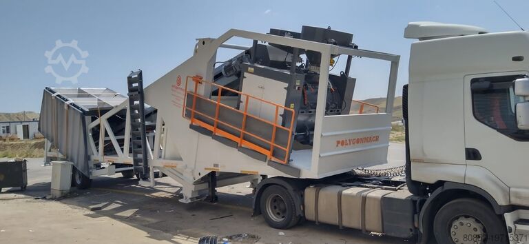 Concrete mixing plant Polygonmach PMC 100m3/hour mobile concrete batching plant