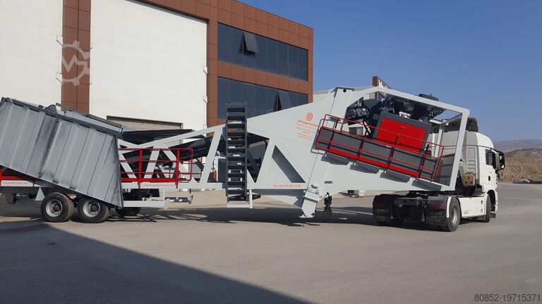 Concrete mixing plant Polygonmach PMC 100m3/hour mobile concrete batching plant
