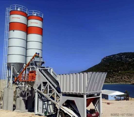 Concrete mixing plant Polygonmach PMC135 m3 mobile concrete plant