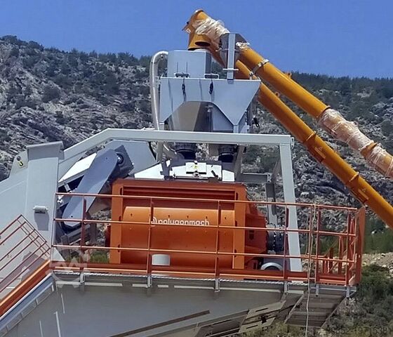 Concrete mixing plant Polygonmach PMC135 m3 mobile concrete plant