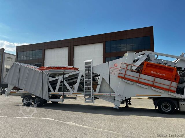 Concrete mixing plant Polygonmach PMC135 m3 mobile concrete plant