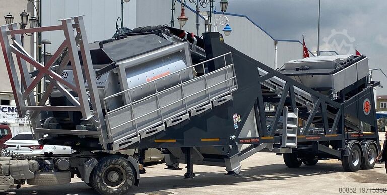 Concrete mixing plant Polygonmach PMC150  150m3 mobile batch plant