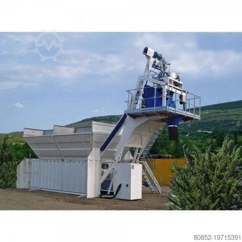 Concrete mixing plant Polygonmach PCC30 M3 skip hoist concrete plant