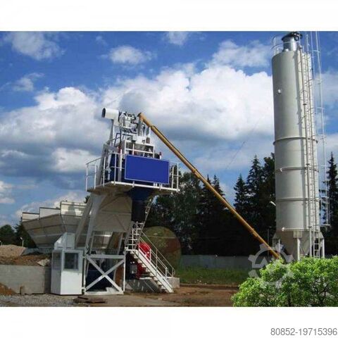 Concrete mixing plant Polygonmach PCC60  compact  skip hoist concrete plant