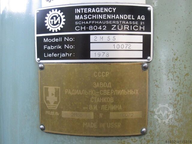 Radial Drilling Machine STANKO 2 M 55
