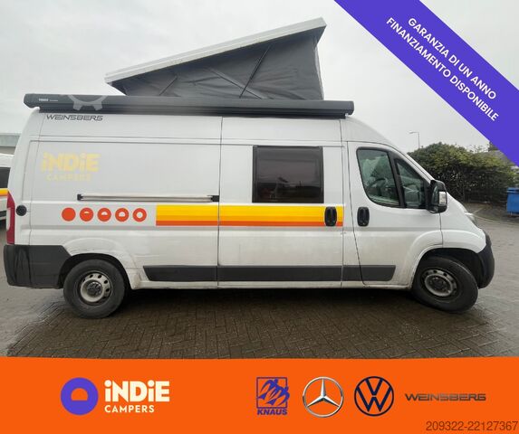 Campervan 2024 Fiat Ducato Weinsberg Carabus | Manuale | Tetto a soffietto