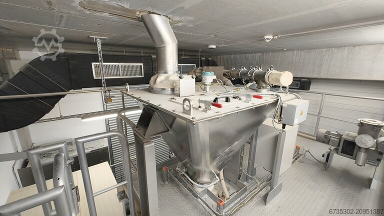 Bagging system including palletizing system Greif Velox Type BVP