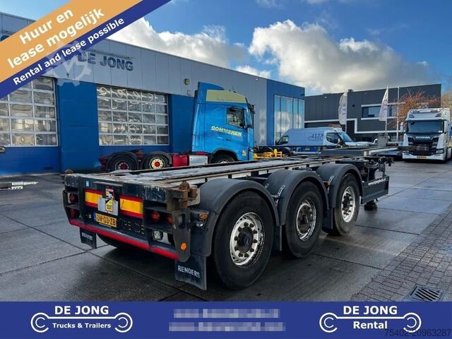 Container transport Renders Euro 800 3DFCST 45FT / 1x Lift Axle / 2x Extend...