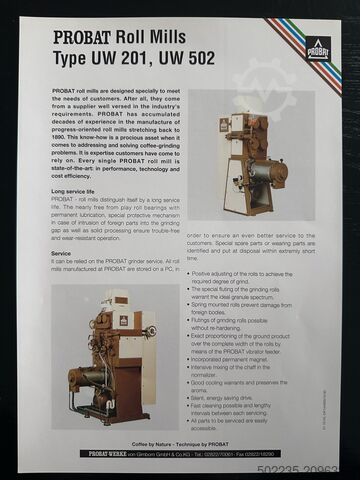 Roasted coffee grinder Probat UW 201